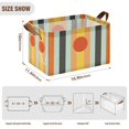thumbnail image 7 of Yayeee Foldable Storage Basket for Shelves with Handles Waterproof Cloth Bins, Stripes and Circle, 7 of 7