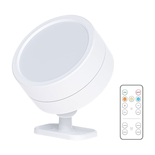 Bewildely Luces recargables de la pared del control inteligente del ABS para el aplique de pared con pilas de la instalación fácil Iluminación y accesorios blanco 1 lámpara