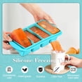 thumbnail image 5 of Lumikrypt 2Pcs Silicone Freezer Tray with Lids, 1-Cup & 2-Cup Large Food Freezer Containers, Freezer Ice Cube,Ideal for Freezing Soups, Sauces, and Microwave-Safe Single-Serving Meals, 5 of 7