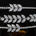 thumbnail image 4 of Tiaras y coronas de circonita cúbica completa para mujer, diadema, tocado de boda, accesorios para el cabello, plata, 4 of 6