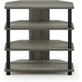 thumbnail image 5 of Furinno Turn-N-Tube Easy Assembly 4-Tier Petite TV Stand, French Oak Grey/Black, 5 of 6