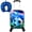 2PCS boys dynamic soccer luggage set, variant on 2Pcs Kids Suitcase Set, 16.5" Hardside Boys Travel Luggage with Spinner Wheels, Dinosaur Carry on Rolling Luggage Airline Approved (Black)