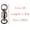 3, variant on 50pcs Ball Bearing Fishing Swivel/Solid Ring Brass/ Nickle Sea Fishing Swivels Connector Size1#-8#