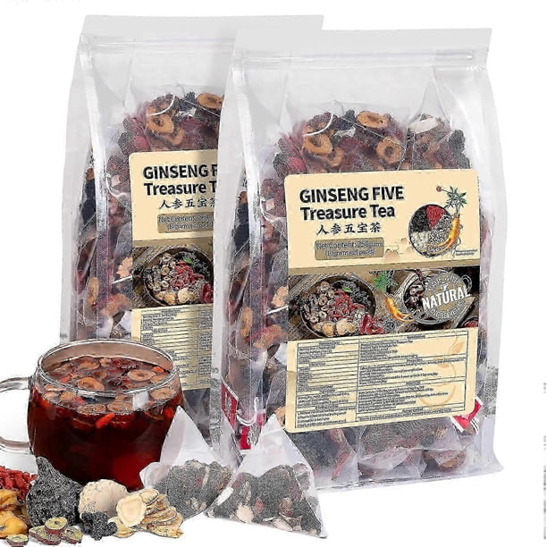 Ginseng Five Treasures Kidney Tea, Traditional Portugal Ginseng Five Treasures Kidney Tea, Traditional Portugal
