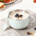 thumbnail image 3 of Liyamei 25 Oz Insulated Mug With Lid Design Large Soup Cup With Plate Perfect For Coffee Stews Ideal, 3 of 5