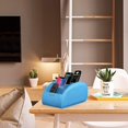 thumbnail image 5 of SITHON Remote Control Holder with 5 Compartments – [Upgrade Version] PU Leather Remote Caddy Desktop Organizer Store, 5 of 5