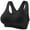 Black, variant on Women Large Size Bras,Sports Bras For Women Wireless Bra Fixed Cup Sports Bra Shockproof Push Up Yoga Bra Camisole With Built In Bra For Fitness