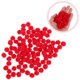 thumbnail image 2 of 100 pompones rojos pequeños para manualidades bolas peludas pompones limpiapipas para proyectos de manualidades DIY suministros de manualidades preescolares decoraciones de fiesta de Navidad, 2 of 8