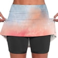 thumbnail image 1 of Faldas de tenis plisadas con estampado de degradado de verano para mujer de DYTTDG, pantalones cortos deportivos elásticos de dos piezas para yoga, faldas en liquidación, 1 of 7