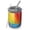 Colorful Rainbow Checkered, variant on 12oz Coffee Tumblers Green and White Checkerboard Pattern Stainless Steel Vacuum Insulated Travel Tumbler Coffee Cups Mug with Lid and Straw with Cleaning Brush for Cold & Hot Drinks