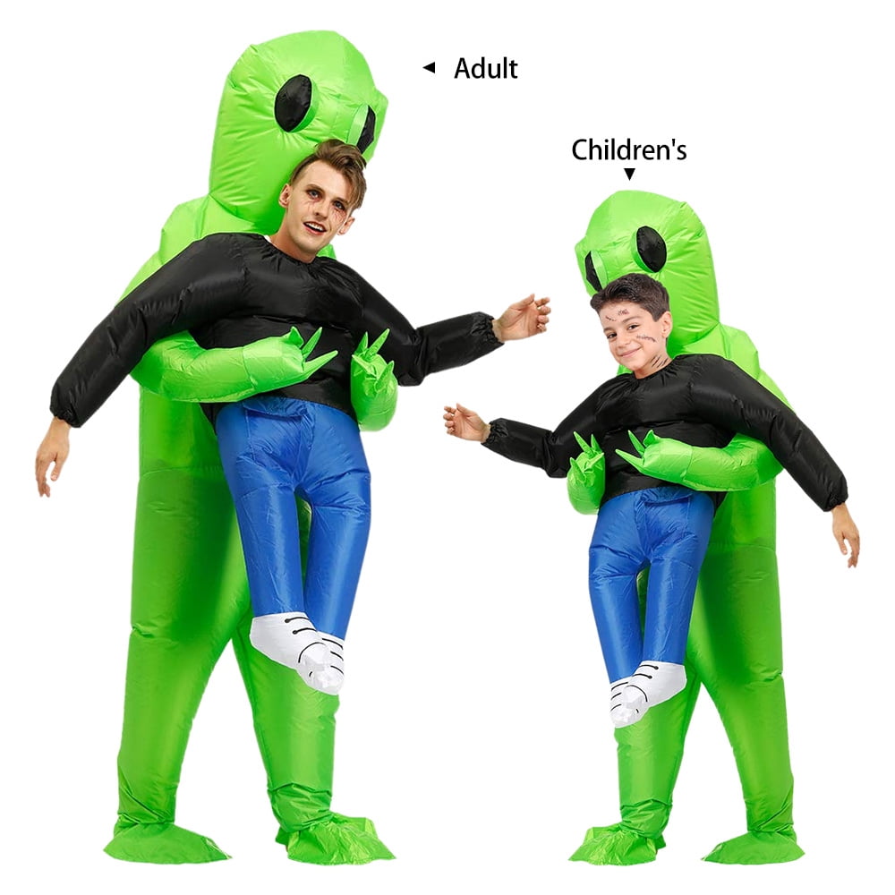 Everso Waterproof Inflatable Green Alien Cosplay Party Costume for Kids ...