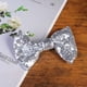 thumbnail image 3 of EeaseMX 3 horquillas grandes con lazo y lentejuelas para el pelo, accesorios para niñas (plateadas con clip), 3 of 7