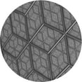 thumbnail image 1 of Ahgly Company Indoor Round Patterned Gray Wolf Gray Area Rugs, 5' Round, 1 of 1