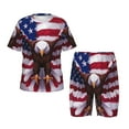 thumbnail image 1 of Fotbe USA Eagle with Spread Wings Pijama Estampada de 2 Piezas para Niños – Ropa de Dormir de Manga Corta Cómoda para Niños y Niñas, Camiseta y Shorts de Algodón-XX-Large, 1 of 6