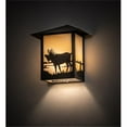 thumbnail image 1 of Meyda 29593 9 in. Seneca Moose Wall Sconce - Craftsman Brown & Beige, 1 of 1