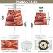 YAZAOO Table Lamp Creative Pink Elegance Pattern Simple Pattern Night Light