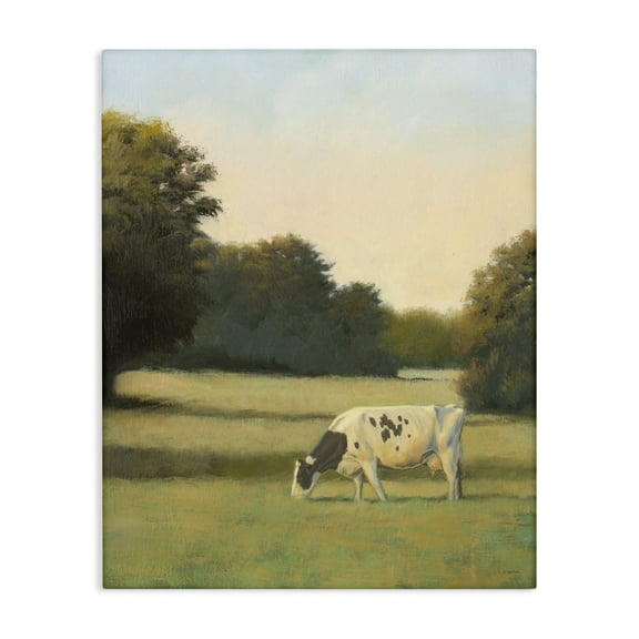 Stupell Industries Rustic Lodge Cow Grazing in Pasture Canvas Art, 24 x 30, by James Wiens