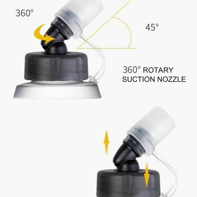fastboy Flacon Souple TPU Bouteilles d'Eau Pliables pour Randonnée 420ml Gris 500ML Gris