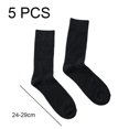 thumbnail image 2 of 5 pares de calcetines de lana para hombre, calcetines gruesos y cálidos, calcetines de lana suave para senderismo, calcetines casuales para hombre, 2 of 5