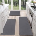 thumbnail image 1 of SHIQI-Anti Fatigue Kitchen Mats for Floor Set of 3 Cushioned Kitchen Rug Sets 3 Piece Non Slip Kitchen Rugs and Mats Waterproof Comfort Standing Mat Runner for Home Office,Sink,Laundry, 1 of 4