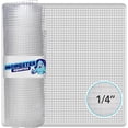 thumbnail image 1 of shiyou-Clear Mesh Netting Material Fish Tank 4ft x 5ft - Plastic Mesh Netting Aquarium Cover Lid - Fish Net for Fish Tank Screen Top - Large Aquarium Net 1/4" x1/4", 1 of 4