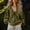 Army Green women long sleeve v neck blouse a1, variant on Women Long Sleeve V Neck Blouse Loose Flowy Tops Casual Boho Tee Shirt Solid Color Tunic Top Summer Travel Beach Outfit, Dark Blue XL
