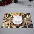 thumbnail image 2 of MKHERT Close-Up Portrait of White Siberian Cat Kitten Face Placemats Table Mats for Dining Room Kitchen Table Decoration 12x18 inch,Set of 4, 2 of 4