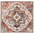 thumbnail image 2 of SAFAVIEH Crystal Debra Southwestern Area Rug, Light Blue/Burgundy, 5' x 5' Square, 2 of 12