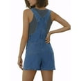 thumbnail image 3 of REFINED ATTIRE Women's Denim Overalls Summer Adjustable Strap Casual Jean Shortalls with Pockets XS Blue, 3 of 6