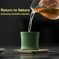 thumbnail image 5 of VGFVFSKGA 1 PC Bamboo Joint Cup Ceramic Tea Cup Stackable Design Water Glass 3oz Drinking Cup for Home Office Desktop Decoration, 5 of 8