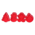 thumbnail image 2 of 4Pcs/Set Christmas Cookie Biscuit Mold 3D Cookie Plunger Cutter DIY Baking Mould, 2 of 6