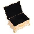 thumbnail image 4 of Vintage Jewelry Box, Small Jewelry Box European Style Exquisite Hand Carved  For Necklace Gold Red,Gold White,Gold Blue, 4 of 8