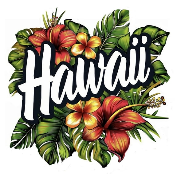 Stunning Hawaiian Flower Car Decal –Tropical Floral Vinyl Sticker for Cars, Trucks, SUVs, Windows, Bumpers, Laptops & More. Waterproof, UV-Resistant & Durable –Perfect for Island Vibes & Beach Lovers