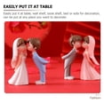 thumbnail image 6 of Toyvian Plastic Bride and Groom Sculptures Perfect Engagement Gift for Home Decor, 6 of 8