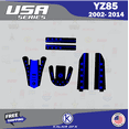 thumbnail image 2 of Kalair GFX Graphics Kit for Yamaha YZ85 (2002-2014) Usa Series, 2 of 5