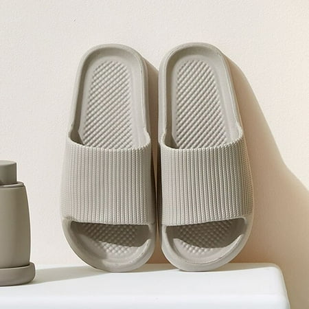 

CoCopeaunt Soft Home Slippers Sandals for Women Summer Fashion EVA Beach Flip Flops Woman Men Indoor Mute Non Slip Bathroom Slippers