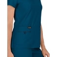 thumbnail image 3 of koi Basics Becca Women's 4-Pocket Stretch Scrub Top Caribbean L, 3 of 5