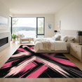 thumbnail image 3 of ODIKA 4' x 6' Machine Washable Non-Slip Area Rug, abstract print High Traffic Rug, Pink, 1149516, 3 of 7
