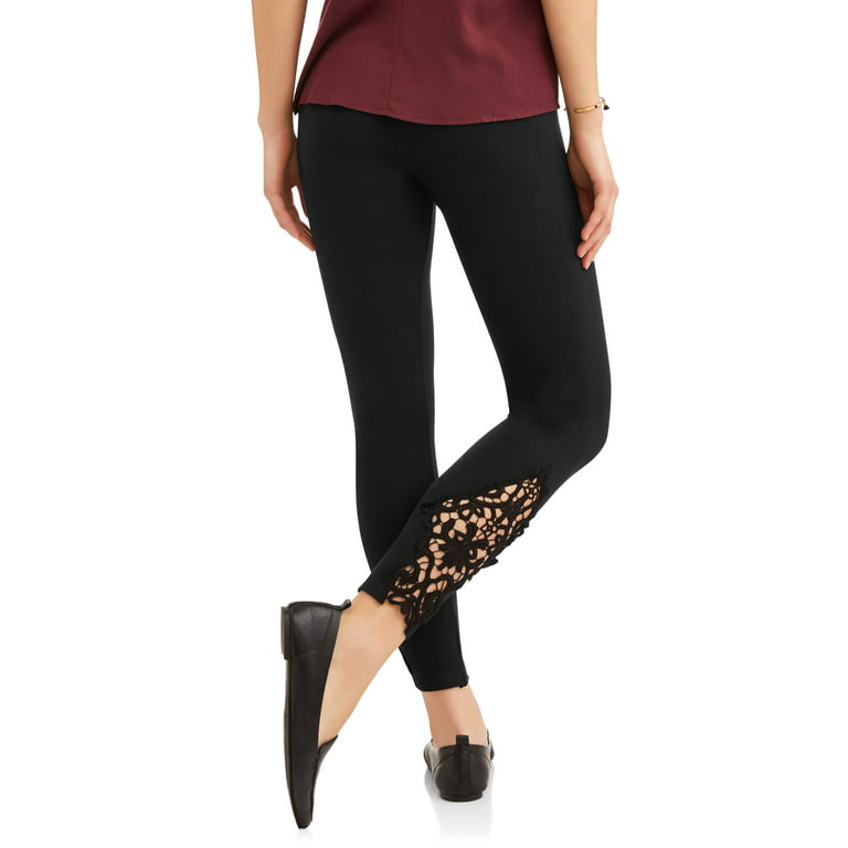 French Laundry Women's Legging With Lace 