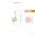 thumbnail image 6 of ANGARA Natural Prong-Set Diamond Bypass Pendant in 14K Yellow Gold for Women (Size-4.1mm| Color-H| Clarity-SI2) | April Birthstone, Anniversary, Jewelry Gift for Women | Natural Diamond Necklace, 6 of 11