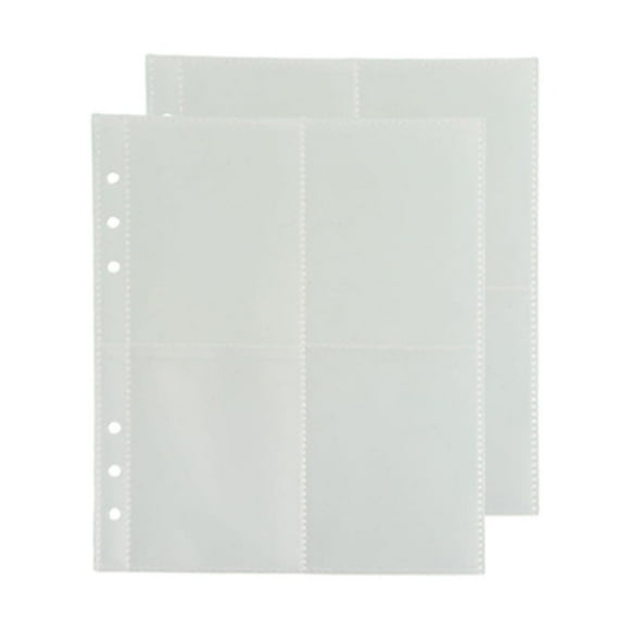 2 pcs Transparent Display Booklet scrapbook photo album plastic binder sleeves pocket photo page Notebook Binder,style:style1;