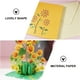 thumbnail image 4 of KAKOWELY Tarjetas de felicitación de girasol en 3D Tarjetas de felicitación delicadas Tarjetas de felicitación coloridas, 4 of 5