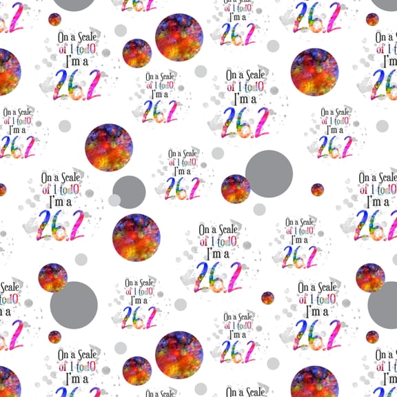 26.2 Marathon Scale of 1 to 10 Rainbow Runner Premium Gift Wrap Wrapping Paper Roll