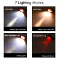 thumbnail image 3 of SUTENGDA 1pc Rechargeable  Super Bright White Light Warm Light Red Light LED Headlamp  7 Modes  Motion Sensor  Waterproof Flashlight  For Outdoor Fishing Camping Running, 3 of 5
