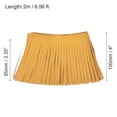 thumbnail image 2 of Unique Bargains 2 Yards 4 Inch Faux Leather Fringe Trim Tassel Fringe for Sewing, Yellow, 2 of 6