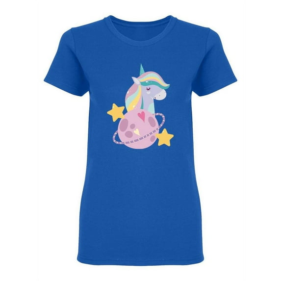 Unicorn Portrait Dream Shaped T-Shirt Women -Image by Shutterstock, Female Small