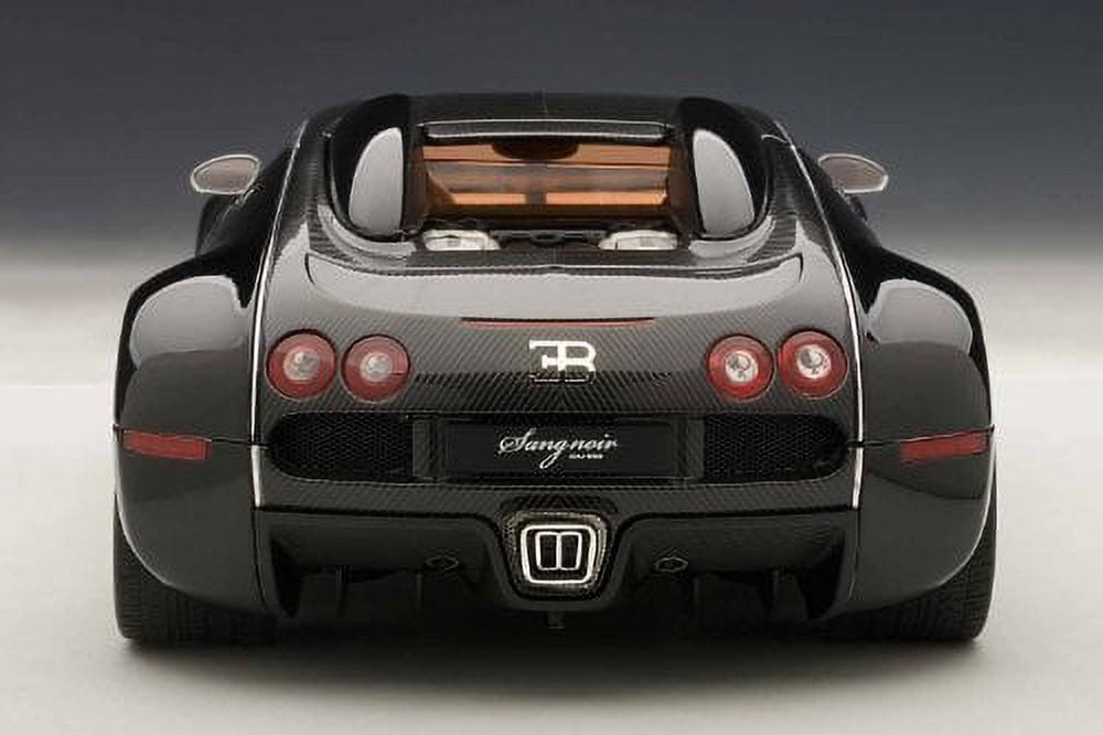 ミニカー Bugatti EB Veyron 16.4 Sang Noir AUTOart Bugatti EB Veyron 16.4 Sang Noir in Black in 1:18 Scale by