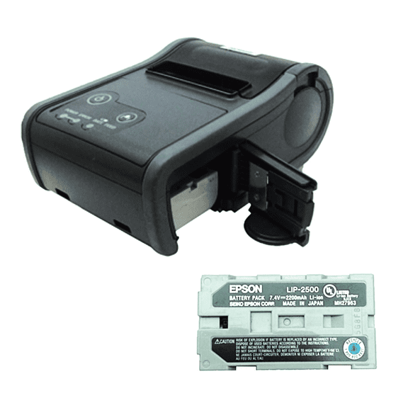 Restored Epson TM-P60 M196B POS Thermal Receipt Printer - Bluetooth W/ Battery -Black/Gray (Refurbished)