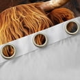 thumbnail image 4 of Castle Fairy Kids Teens Western Highland Cattle Blackout Curtains Set of 2 (52x84 Each),Farmhouse Cow Print Window Curtains,Vintage Aesthetic Curtains and Drapes,Super Cozy Room Decor, 4 of 6