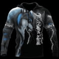 thumbnail image 5 of Sudadera con capucha para hombre, otoño e invierno, estampado 3D de lobo animal, manga larga, holgada, moda urbana, ropa para hombre 6XL, 5 of 5